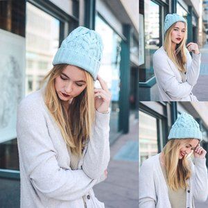 Thick Braid Knit Beanie